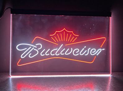 Budweiser 2 colour Neon Light