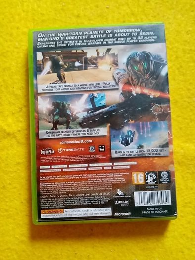 Section 8 Xbox 360 games Original