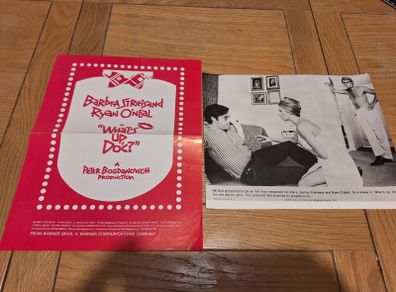 1972 Whats Up Doc Press Sheet And Press Photo Barbra Streisand
