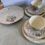 Vintage 1950 Empire Ware Crinoline Lady 2 Cups +saucers + 2 Side Plates And Cake Plate Image 9