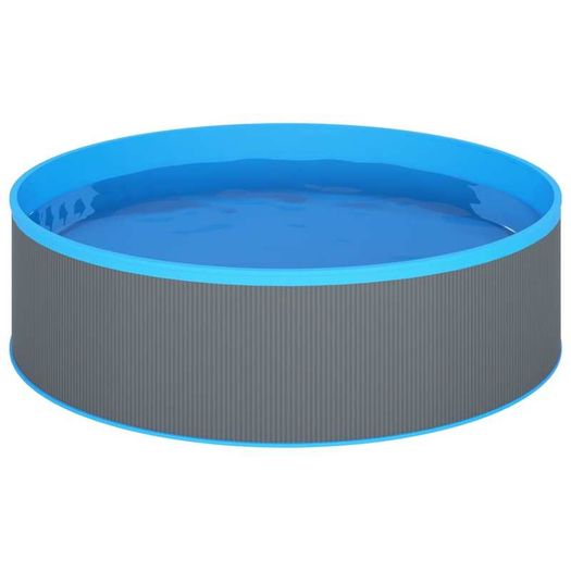 Splasher Pool with 4-Step Ladder 350x90 cm Grey