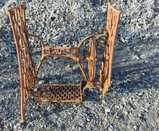 Vintage cast iron Singer treadle sewing machine base