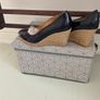 shoes wedge navy Pedro Anton size 40 wedge shoes Image 4