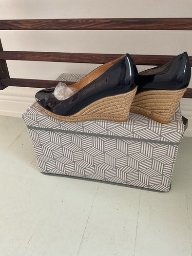 shoes wedge navy Pedro Anton size 40 wedge shoes