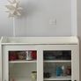 White Glass-Door Storage Cabinet + Handmade Star L Image 3