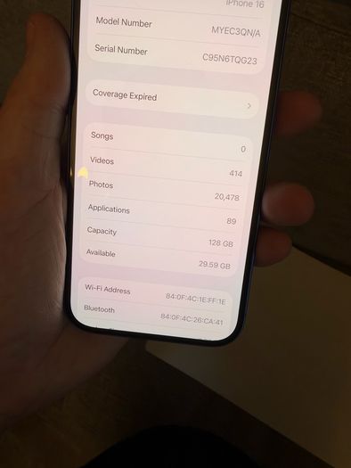 Apple iPhone 16 128GB Ultramarine