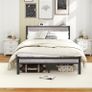 Bed Frames with Storage Wooden Headboard, Metal 4ft Bed Frame Image 9