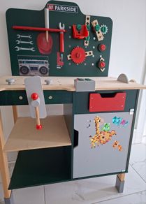 Wooden kids tool bench