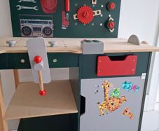 Wooden kids tool bench