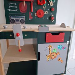 Wooden kids tool bench