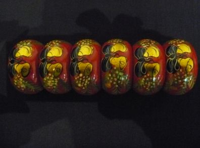 Christmas Hand Painted Napkin Rings