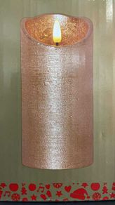 Gold LED Candle Christmas 15cm