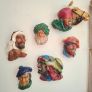 1960s Bossons Chalkware Character Heads Image 2