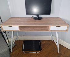 Office Desk and Foot Stool