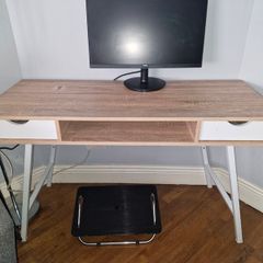 Office Desk and Foot Stool