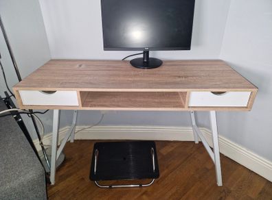 Office Desk and Foot Stool