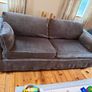 Feather And Down Two Seater Couch And Armchair Image 8