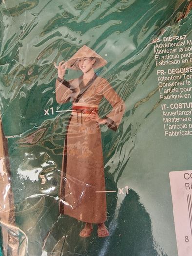 Brand New Adult Oriental Costume - Size M/L (Atosa)