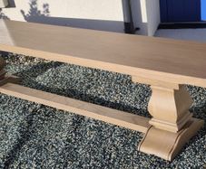 200cm Vintage Ash Dining Bench Like New