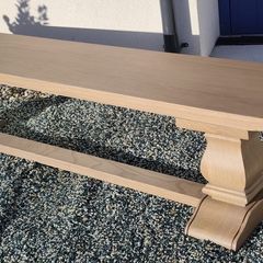 200cm Vintage Ash Dining Bench Like New