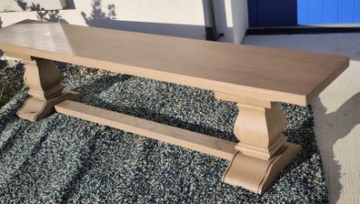 200cm Vintage Ash Dining Bench Like New