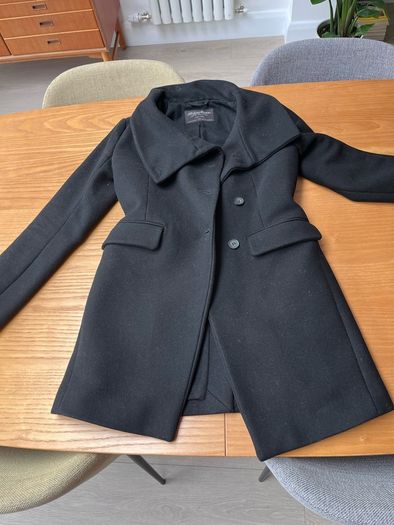 Black wool coat