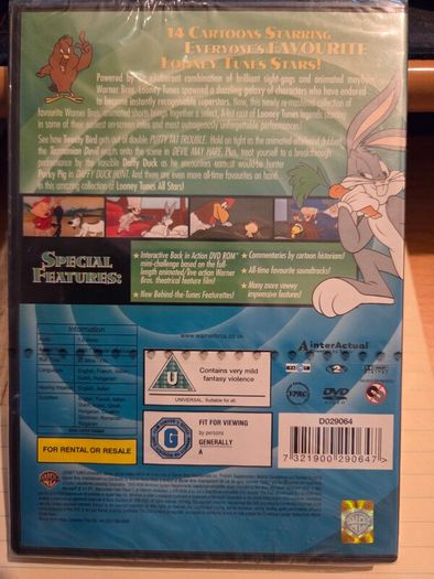 Brand New Sealed Looney Tunes All Stars DVD
