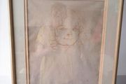 Framed Henri de Toulouse-Lautrec Head of a Young Girl Museum Facsimile Lithograph