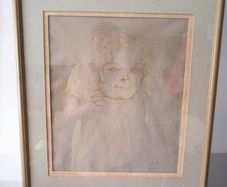 Framed Henri de Toulouse-Lautrec Head of a Young Girl Museum Facsimile Lithograph