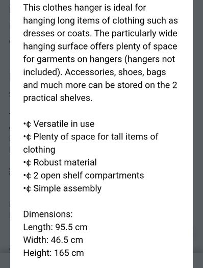 Clothes Rail with cover