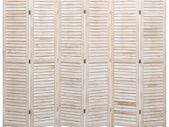 6-Panel Room Divider 210x165 cm Wood