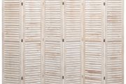 6-Panel Room Divider 210x165 cm Wood