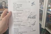 Breaking Benjamin Fully Signed Setlist