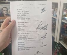 Breaking Benjamin Fully Signed Setlist