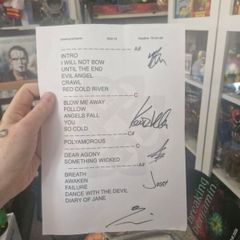 Breaking Benjamin Fully Signed Setlist