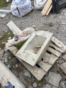 Concrete window cills and chimney cap