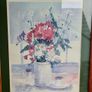 Large Vintage Richard Ackerman Signed Water Colour Still Life 52 x 33cm  size excluding Frame Image 5