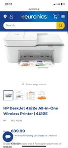 HP Deskjet 4122e All In One Printer