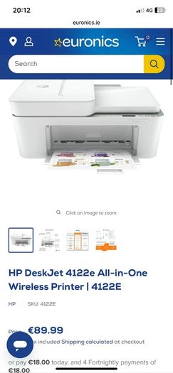 HP Deskjet 4122e All In One Printer