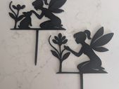 Set of 2 Fairy Garden Stakes - PLA 3D Printed Decor