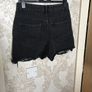 Black Denim Shorts Size 12 Image 3