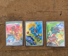 Pokemon First Partner Illustration Kanto Starters Bulbasaur Charmander Squirtle Complete Set