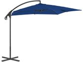 Cantilever Umbrella with Steel Pole 250x250 cm Azure