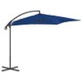 Cantilever Umbrella with Steel Pole 250x250 cm Azure Image 5