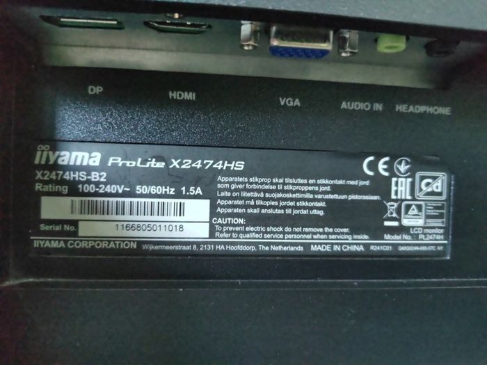 Iiyama Computer Screen / Monitor 23.6''