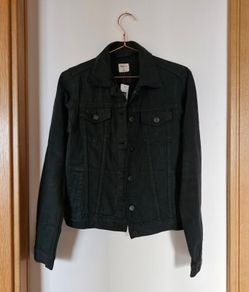 GAP denim jacket black size XS