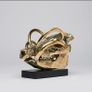 Wild Pig Skull (30 cm) - Polished Bronze Image 2