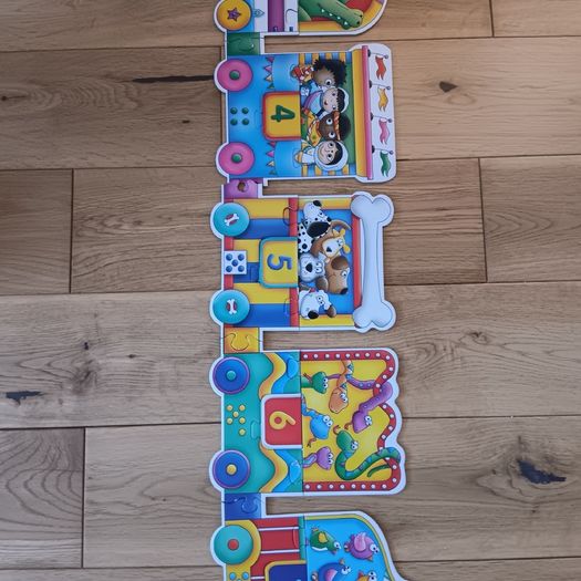 Alphabet and numbers giant  Train puzzles /jigsaw