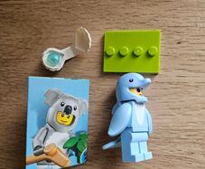 lego dolphin costume fan, collectible series 28