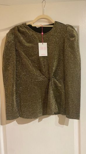 Savida gold glitter top